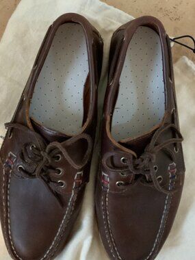 Sperry Gold Cup 3 Eye Boat Shoes Brown Leather Men 11 Made in USA